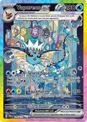 Vaporeon ex [149/131] - (Prismatic Evolutions) Holofoil