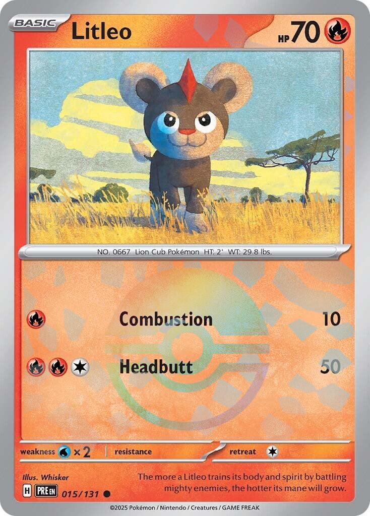 Litleo (Poke Ball Pattern) [015/131] - (Prismatic Evolutions) Holofoil