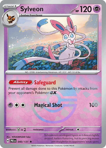 Sylveon (Poke Ball Pattern) [040/131] - (Prismatic Evolutions) Holofoil