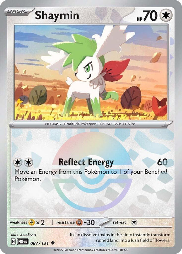Shaymin (Poke Ball Pattern) [087/131] - (Prismatic Evolutions) Holofoil