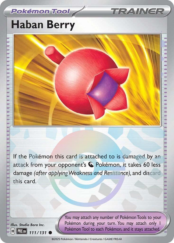 Haban Berry (Poke Ball Pattern) [111/131] - (Prismatic Evolutions) Holofoil