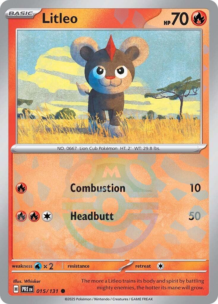 Litleo (Master Ball Pattern) [015/131] - (Prismatic Evolutions) Holofoil