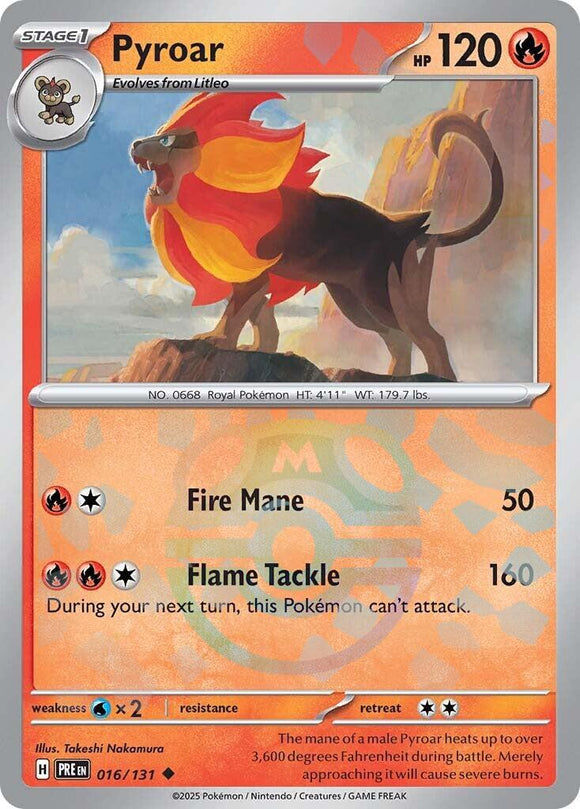 Pyroar (Master Ball Pattern) [016/131] - (Prismatic Evolutions) Holofoil