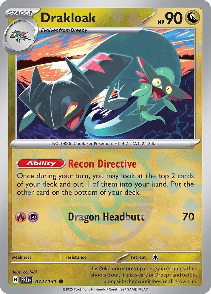 Drakloak (Master Ball Pattern) [072/131] - (Prismatic Evolutions) Holofoil