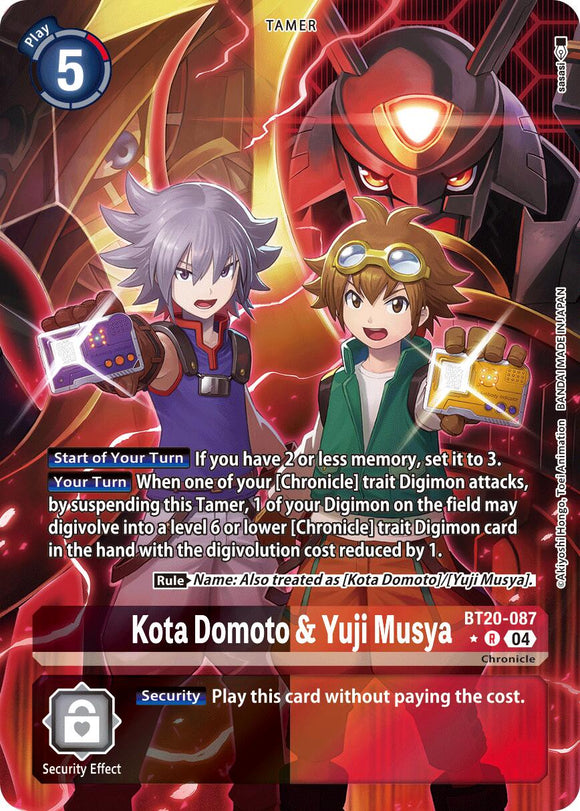 Kota Domoto & Yuji Musya (Alternate Art) [BT20-087 R] [Release Special Booster 2.5] Foil