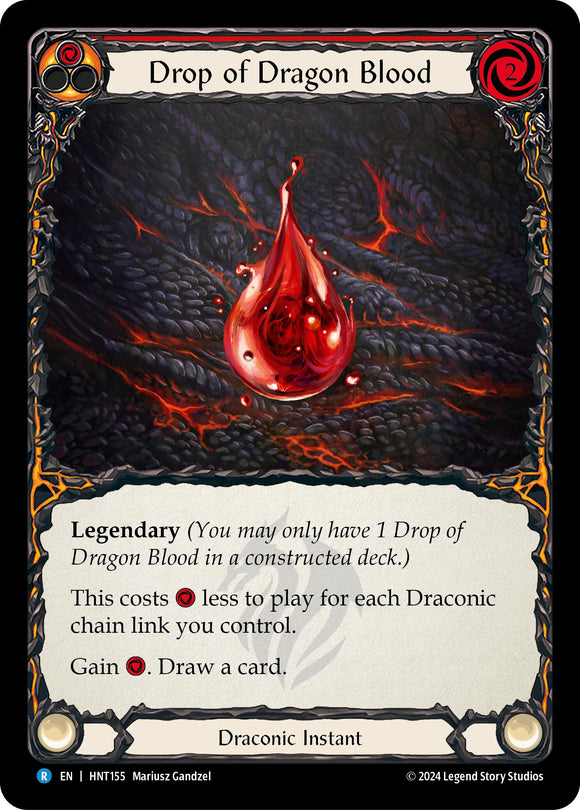 Drop of Dragon Blood (Red) [HNT155] [The Hunted] Rainbow Foil