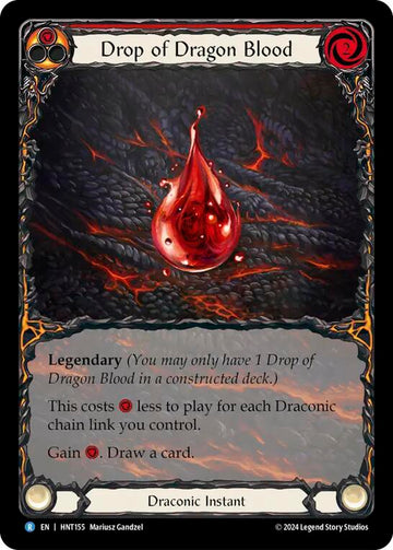 Drop of Dragon Blood (Extended Art) [HNT155] [The Hunted] Rainbow Foil