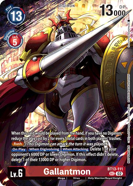 Gallantmon (Limited Card Pack) [BT13-111 SEC] [World Convergence] Foil