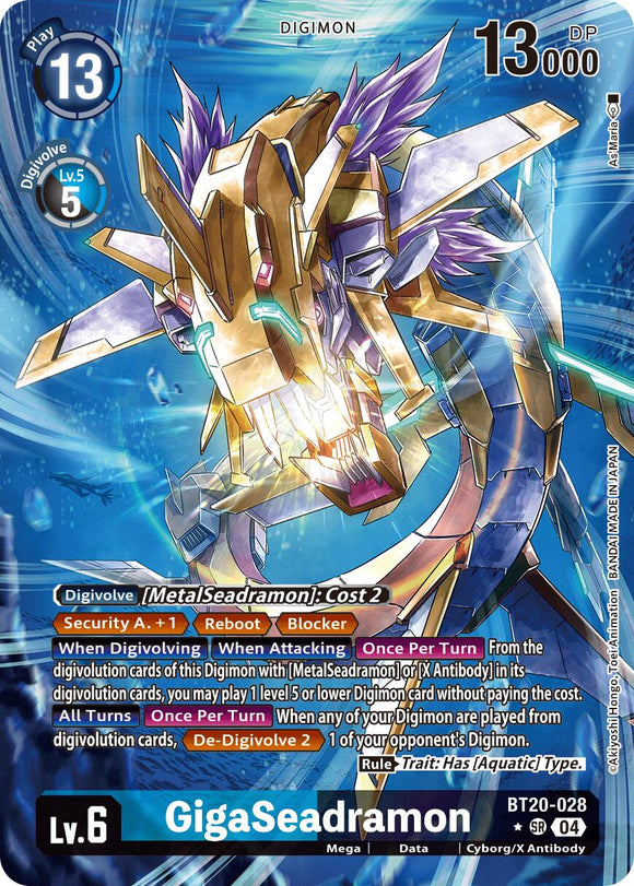 GigaSeadramon (Alternate Art) [BT20-028 SR] [Release Special Booster 2.5] Foil