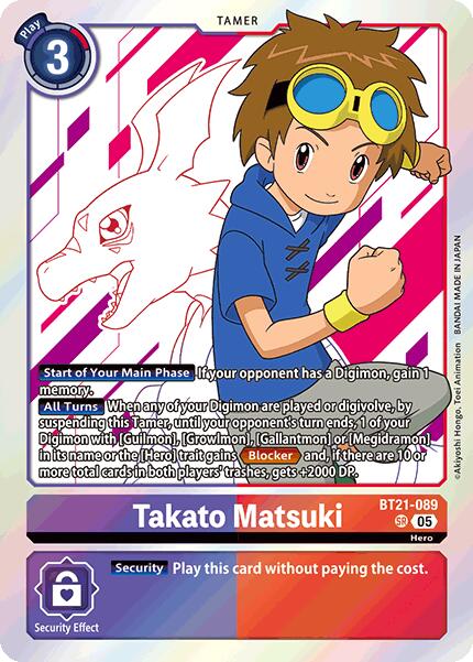 Takato Matsuki [BT21-089 SR] [World Convergence] Foil