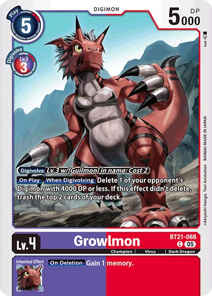 Growlmon [BT21-068 C] [World Convergence]