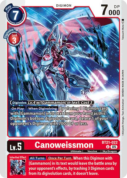 Canoweissmon [BT21-022 U] [World Convergence]