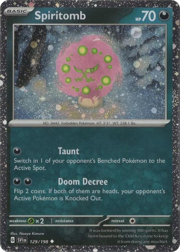 Spiritomb - 129/198 (Cosmo Holo) [129/198] [Miscellaneous Cards & Products] Holofoil