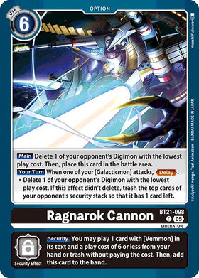 Ragnarok Cannon [BT21-098 C] [World Convergence]