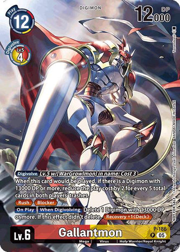 Gallantmon (BT-21: Illustration Celebration Pack) [P-186 P] [World Convergence] Foil