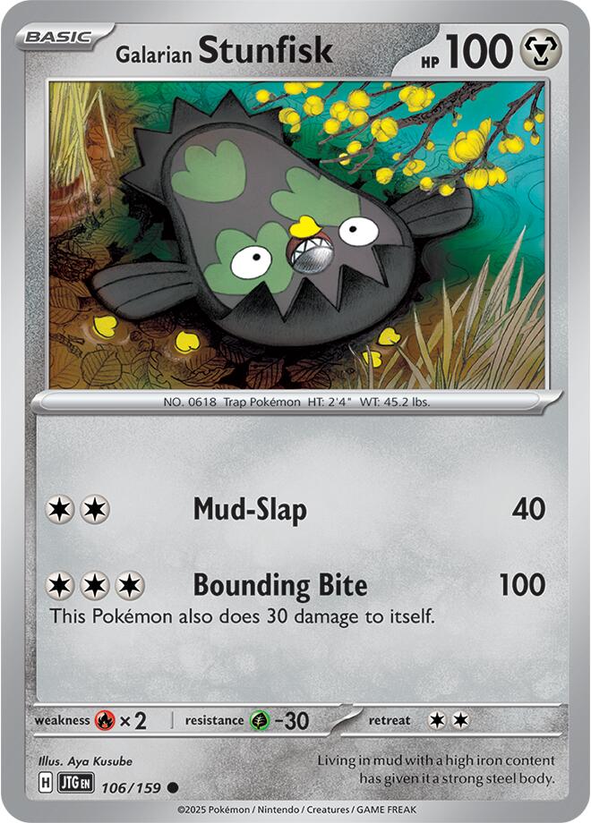 Galarian Stunfisk [106/159] [Journey Together] Reverse Holofoil