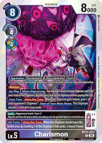 Charismon [BT21-073 R] [World Convergence] Foil