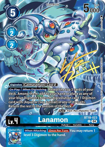 Lanamon (Rare Pull) [BT18-023 C] [World Convergence] Foil