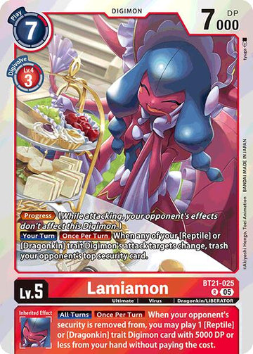Lamiamon [BT21-025 R] [World Convergence] Foil
