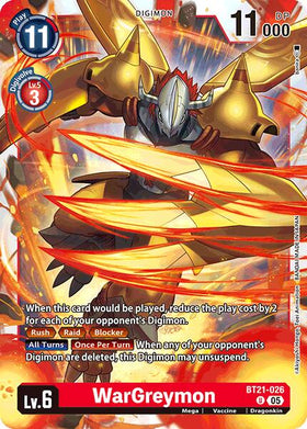 WarGreymon [BT21-026 U] [World Convergence]