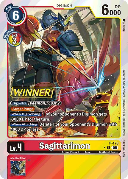 Sagittarimon (Store Tournament 2025 Vol.2 Winner Pack) [P-178 P] [Digimon Promotion Cards] Foil