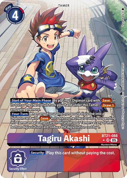 Tagiru Akashi (Alternate Art) [BT21-088 SR] [World Convergence] Foil