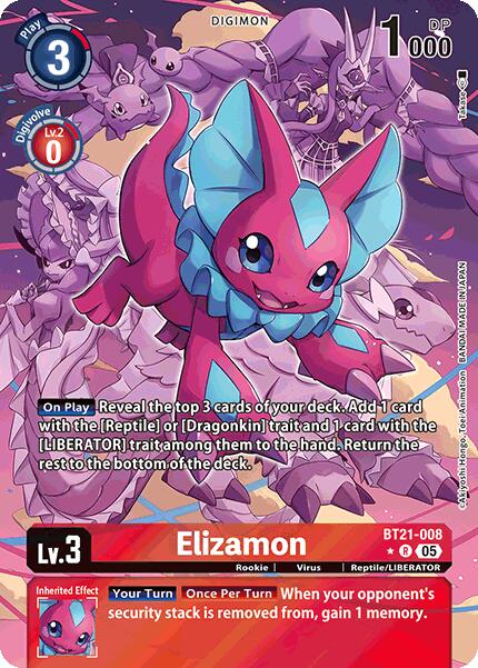 Elizamon (Alternate Art) [BT21-008 R] [World Convergence] Foil