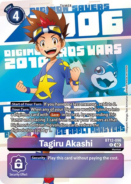 Tagiru Akashi (Digimon Animation Series 25th Anniversary Set) [BT12-096 R] [Across Time] Foil