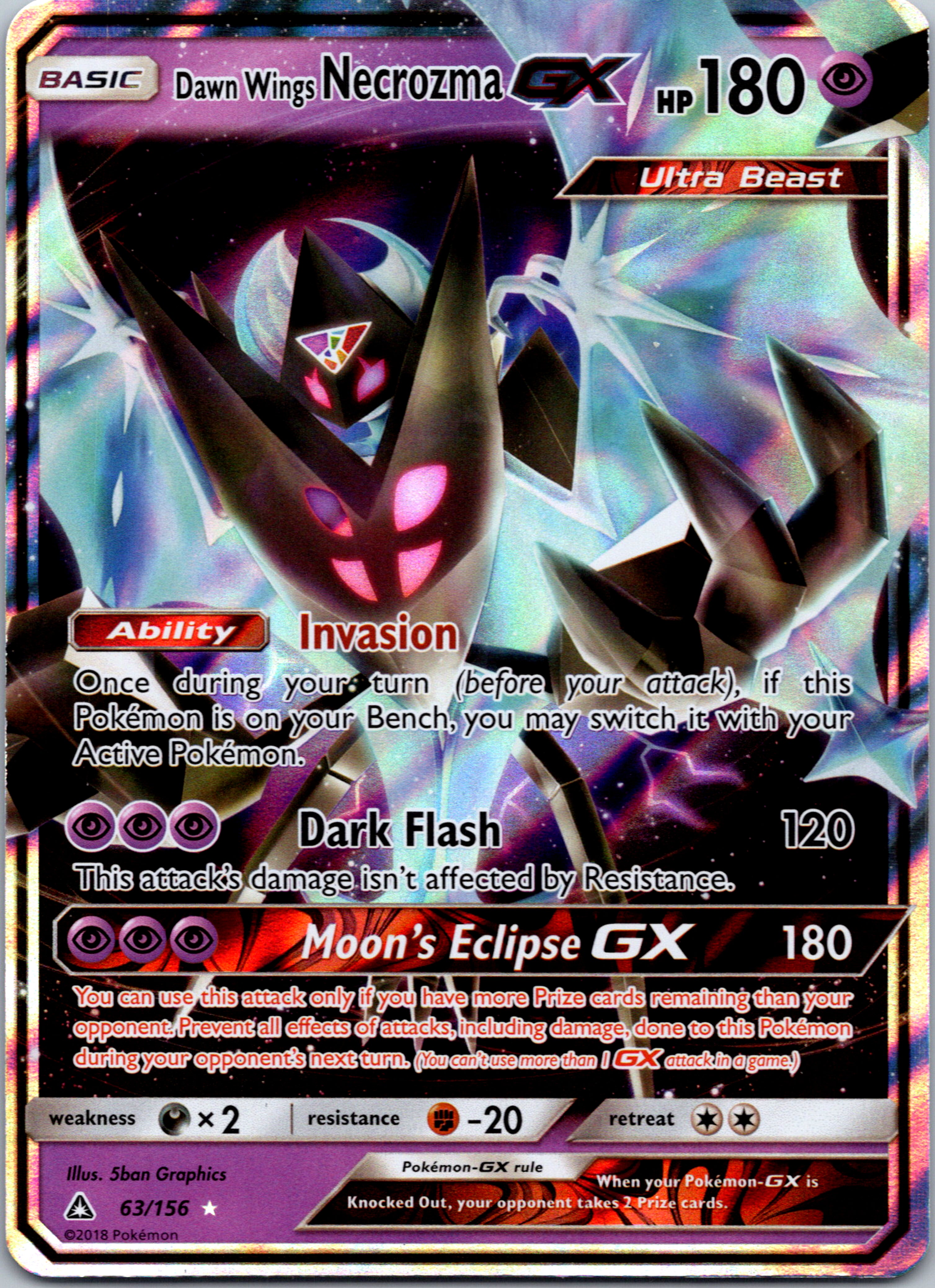 Dawn Wings Necrozma GX (063/156) [Sun & Moon: Ultra Prism]