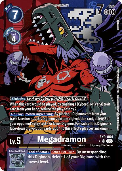 Megadramon (Alternate Art) [EX9-064 SR] [Versus Monsters] Foil