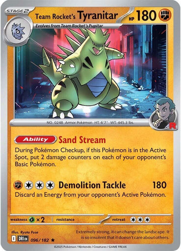 Team Rocket's Tyranitar [096/182] [Destined Rivals] Holofoil