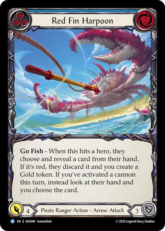 Red Fin Harpoon [SEA090] [High Seas] Rainbow Foil
