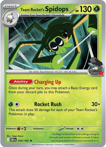 Team Rocket's Spidops - 020/182 [020/182] [Destined Rivals] Holofoil