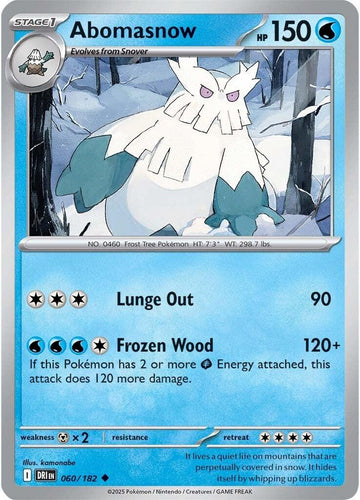 Abomasnow [060/182] [Destined Rivals] Reverse Holofoil