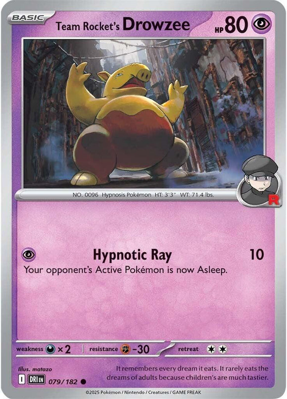 Team Rocket's Drowzee [079/182] [Destined Rivals]