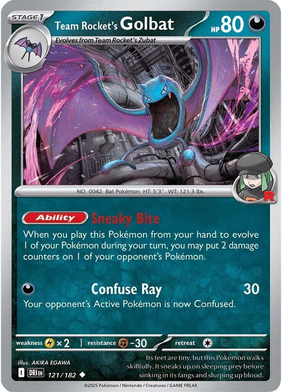 Team Rocket's Golbat [121/182] [Destined Rivals] Reverse Holofoil