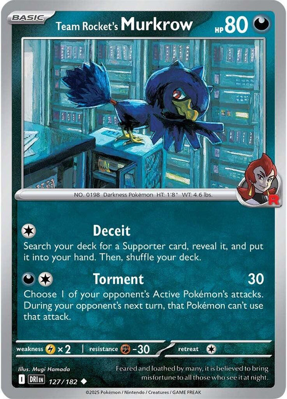 Team Rocket's Murkrow - 127/182 [127/182] [Destined Rivals]