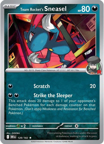 Team Rocket's Sneasel [128/182] [Destined Rivals] Holofoil