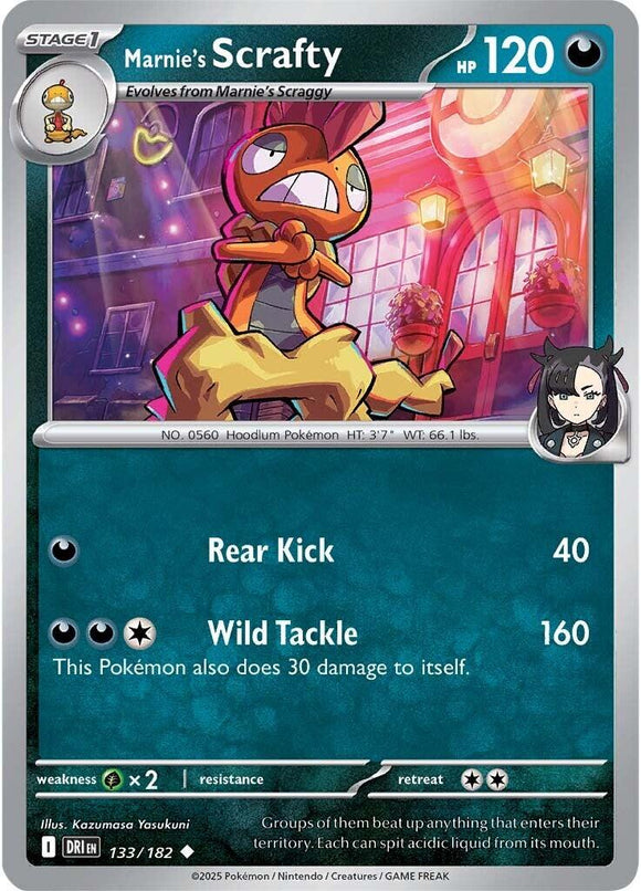 Marnie's Scrafty [133/182] [Destined Rivals] Reverse Holofoil