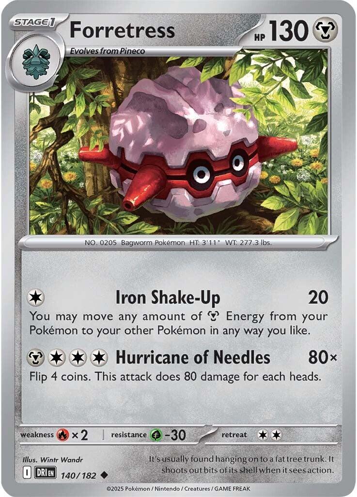 Forretress [140/182] [Destined Rivals] Reverse Holofoil
