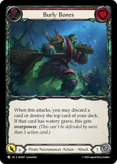 Burly Bones (Red) [SEA065] [High Seas] Rainbow Foil