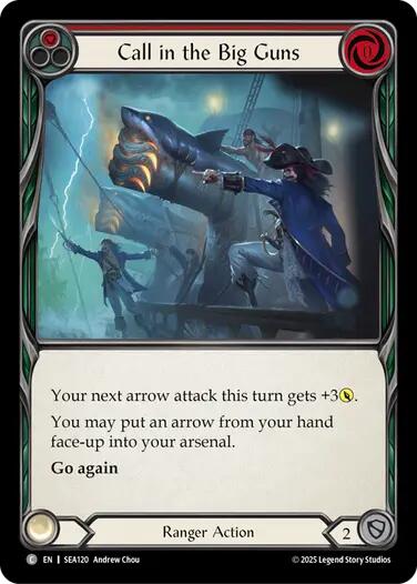 Call in the Big Guns (Red) [SEA120] [High Seas] Rainbow Foil