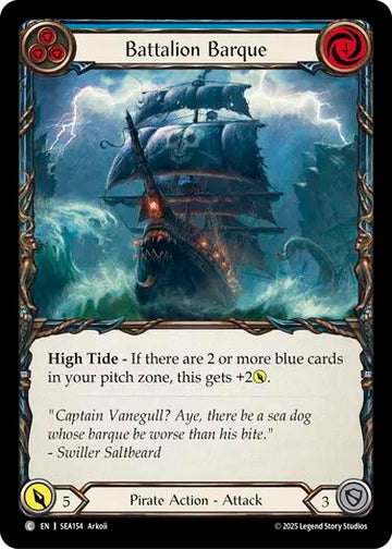 Battalion Barque (Blue) [SEA154] [High Seas] Rainbow Foil