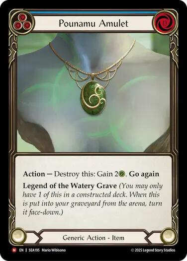 Pounamu Amulet [SEA195] [High Seas]
