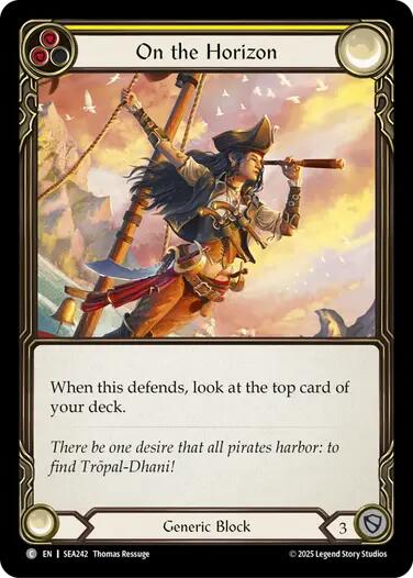 On the Horizon (Yellow) [SEA242] [High Seas] Rainbow Foil