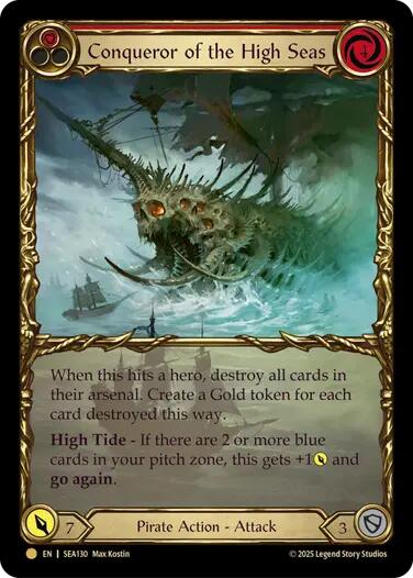 Conqueror of the High Seas (Treasure) [SEA130] [High Seas] Cold Foil