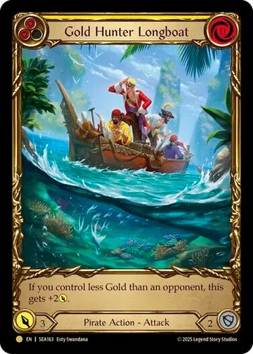Gold Hunter Longboat (Treasure) [SEA163] [High Seas] Cold Foil