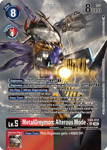 MetalGreymon: Alterous Mode (Alternate Art) [EX9-012 SR] [Versus Monsters] Foil