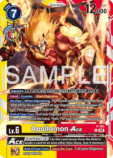 Apollomon ACE (Store Tournament 2025 Vol.3 Participation Pack) [P-191 P] [Digimon Promotion Cards]