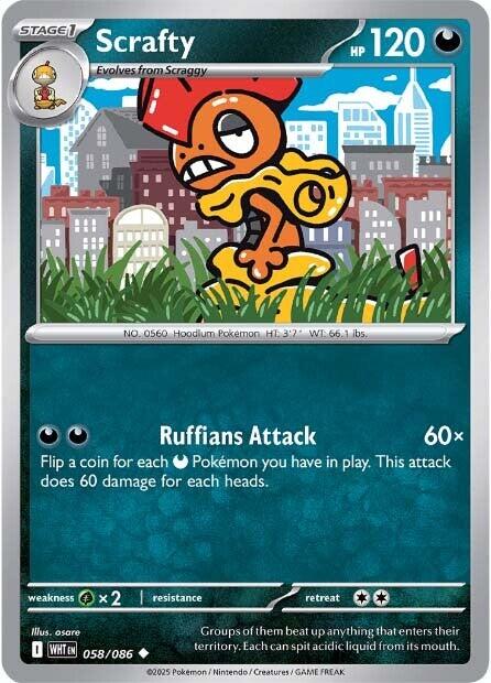 Scrafty [058/086] [White Flare]